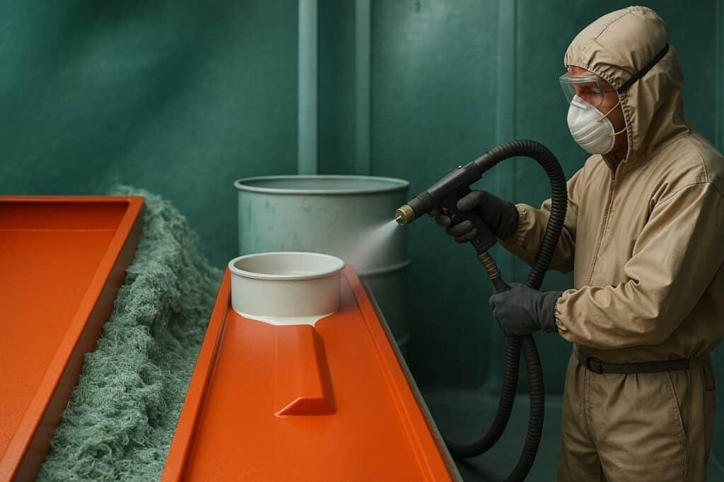 O que é gelcoat e qual a sua importância no acabamento e proteção de compósitos? 2 Aplicação do gelcoat